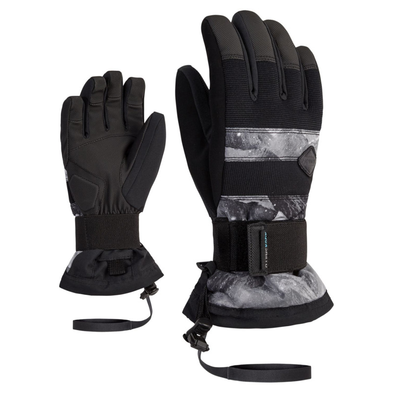 RĘKAWICE SNOW. ZIENER MANU AS JUNIOR SB, GREY, XS