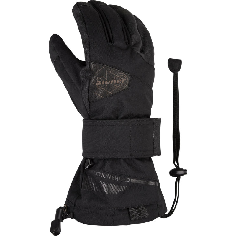 RĘKAWICE SNOW. ZIENER MAXIMUS AS SB, BLACK, 6,5