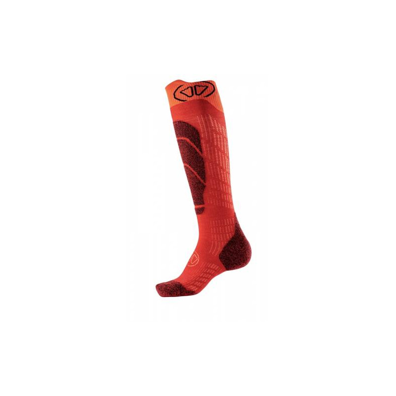 SKARPETY NAR. SIDAS SKI MERINO JUNIOR, RED, 24-26