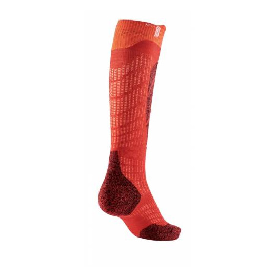 SKARPETY NAR. SIDAS SKI MERINO JUNIOR, RED, 24-26