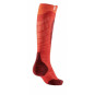 SKARPETY NAR. SIDAS SKI MERINO JUNIOR, RED, 24-26