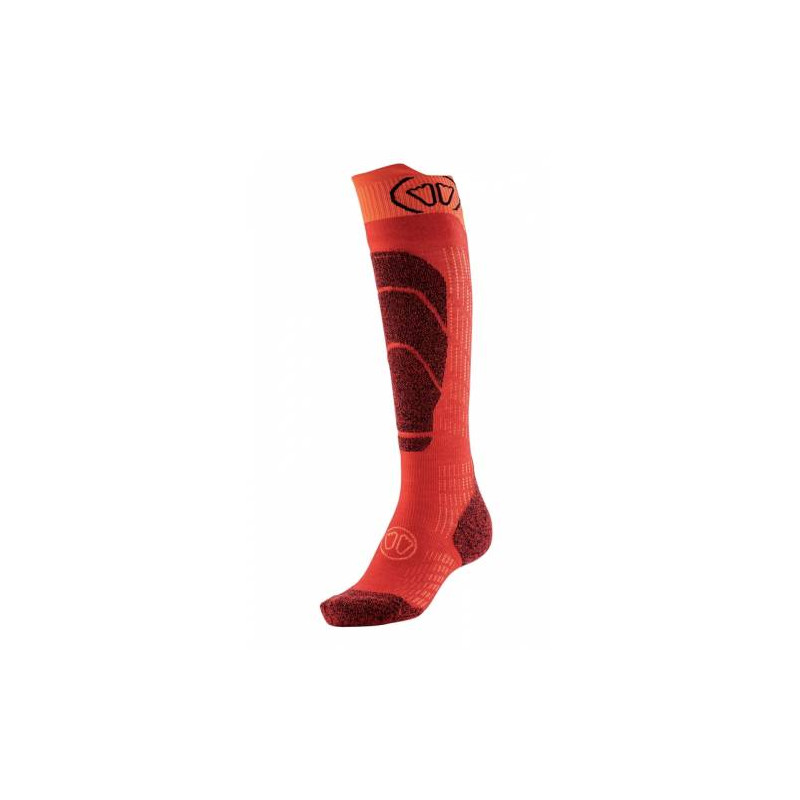 SKARPETY NAR. SIDAS SKI MERINO JUNIOR, RED, 24-26
