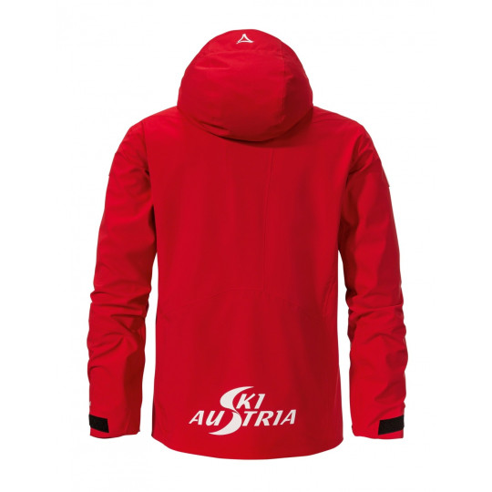 KURTKA NARC. MĘSKA SCHOFFEL PONTRESINA, CZERW.,