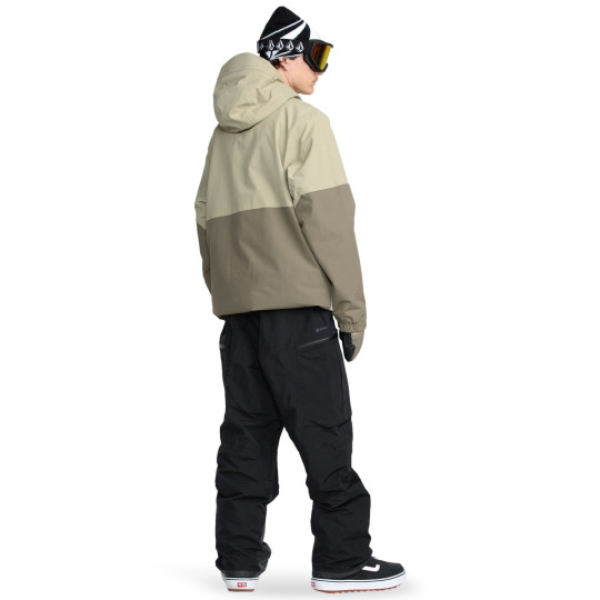 SPODNIE SNOW. VOLCOM RAIN GORE-TEX BIB, BLK,