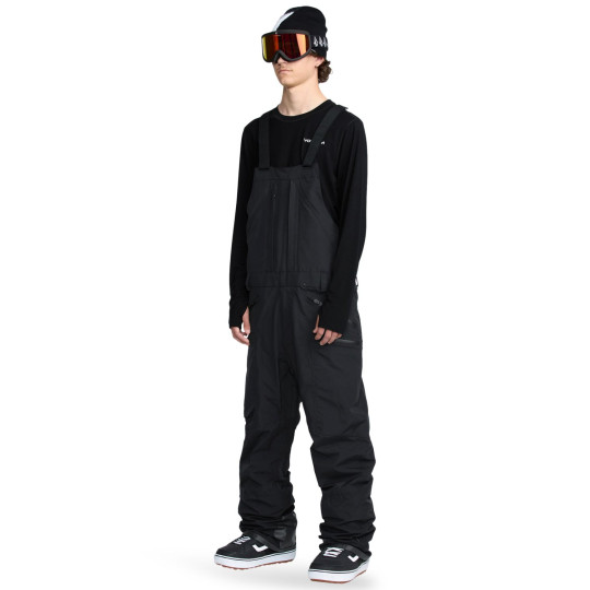 SPODNIE SNOW. VOLCOM RAIN GORE-TEX BIB, BLK,