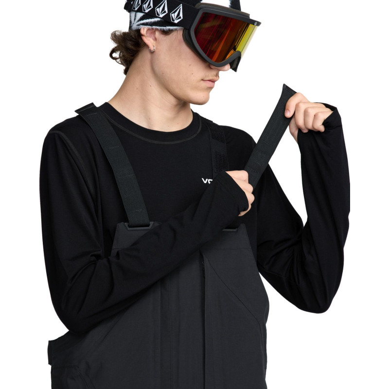 SPODNIE SNOW. VOLCOM RAIN GORE-TEX BIB, BLK,