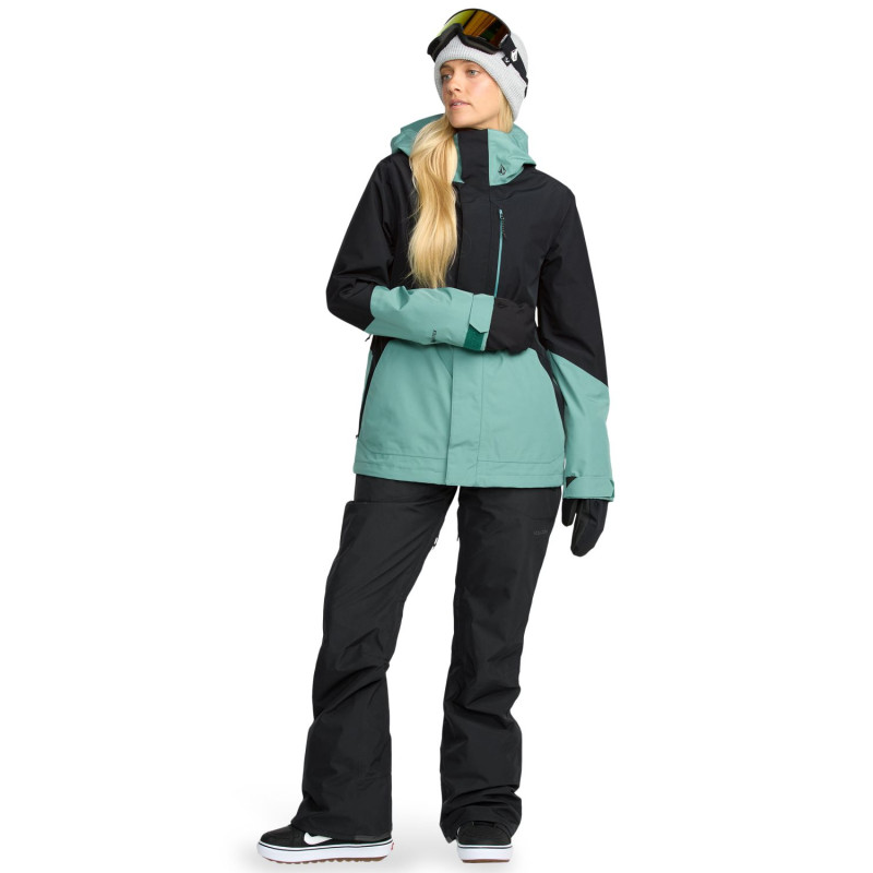 SPODNIE SNOW. VOLCOM KANYON INS GORE W, BLK,