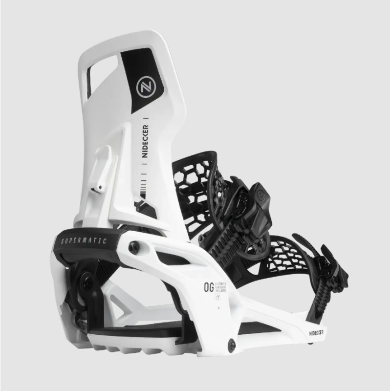 WIĄZANIA SNOWBOARDOW NDK OG SUPERMATIC, WHITE,