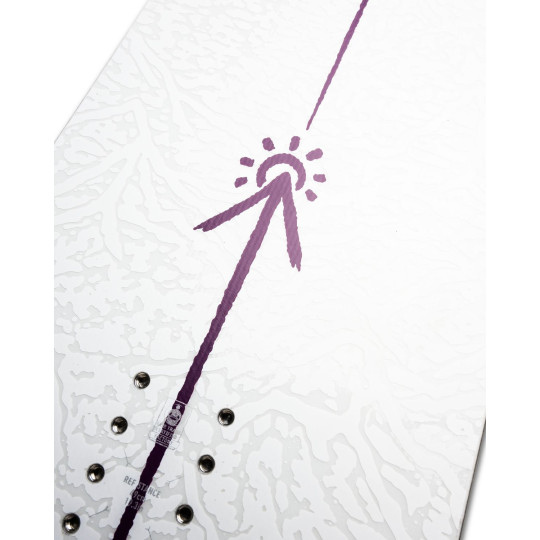 SNOWBOARD JONES AIRHEART 2.0 WOMEN, BIAŁY,