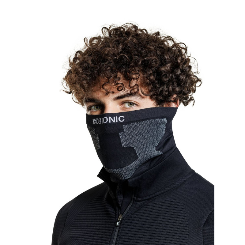 KOMIN U X-BIONIC NECKWARMER, BLACK/GREY,