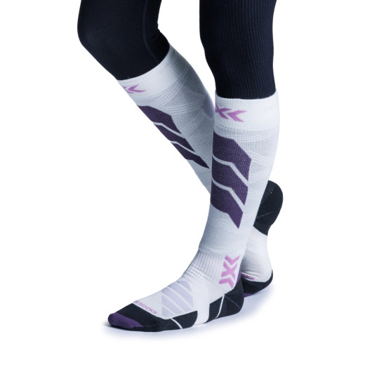 SKARPETY X-SOCKS SKI EXPER SILK MERINO, WHT,