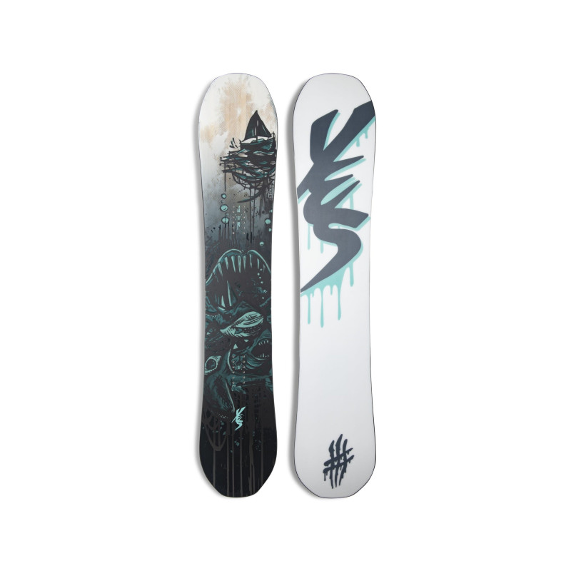 SNOWBOARD MĘSKI YES PICK YOUR LINE, BLK,
