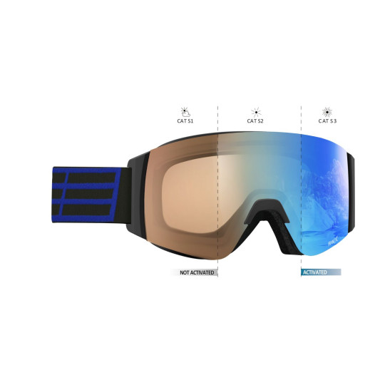 GOGLE SALICE 105 BLACK-BLUE, DA RWX S1-S3