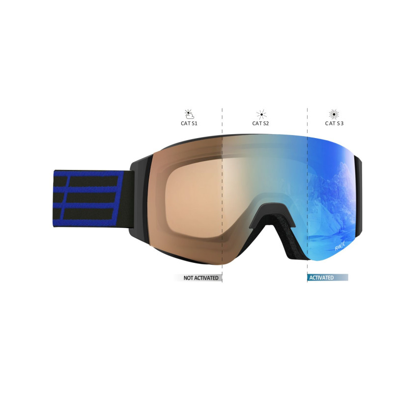 GOGLE SALICE 105 BLACK-BLUE, DA RWX S1-S3