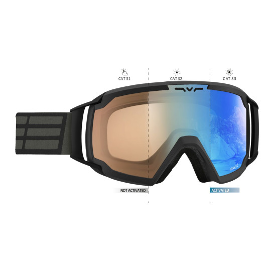 GOGLE SALICE 618 BLACK, RWX S1-S3