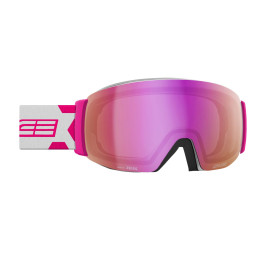 GOGLE SALICE 104 WHITE-FUCHSIA, DA RW IREX S3