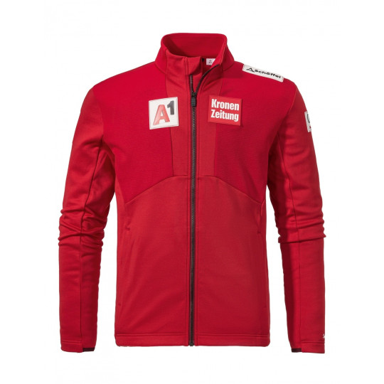 BLUZA MĘSKA SCHOFFEL PFELDERS FLEECE, CZERWONY, 46