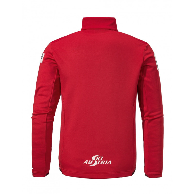 BLUZA MĘSKA SCHOFFEL PFELDERS FLEECE, CZERWONY, 46