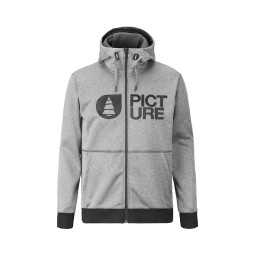 BLUZA PICTURE PARK ZIP, GREY MELANGE, L