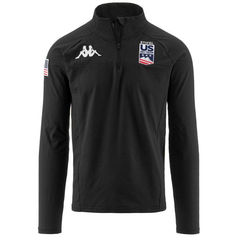 BLUZA U KAPPA 6CENTO 687BK US, CZARNY, XXL/44