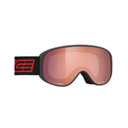 GOGLE SALICE 100 DARWF BLACK-RED DARW CLEAR, S1