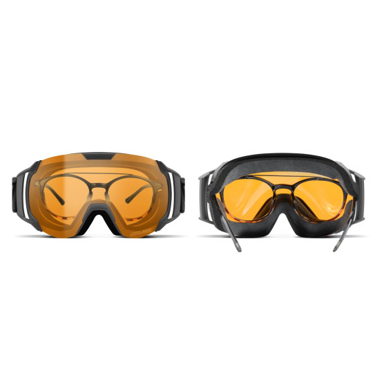 GOGLE SALICE 619 DARWF CHARCOAL DARW CLEAR, S1