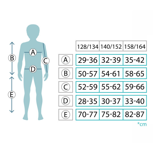 KOMPLET BIEL. DZIECIĘCEJ TER. METEOR BLUE, 128/134
