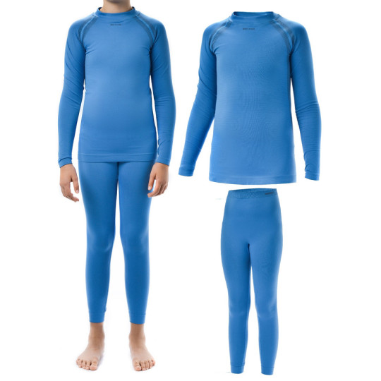 KOMPLET BIEL. DZIECIĘCEJ TER. METEOR BLUE, 128/134