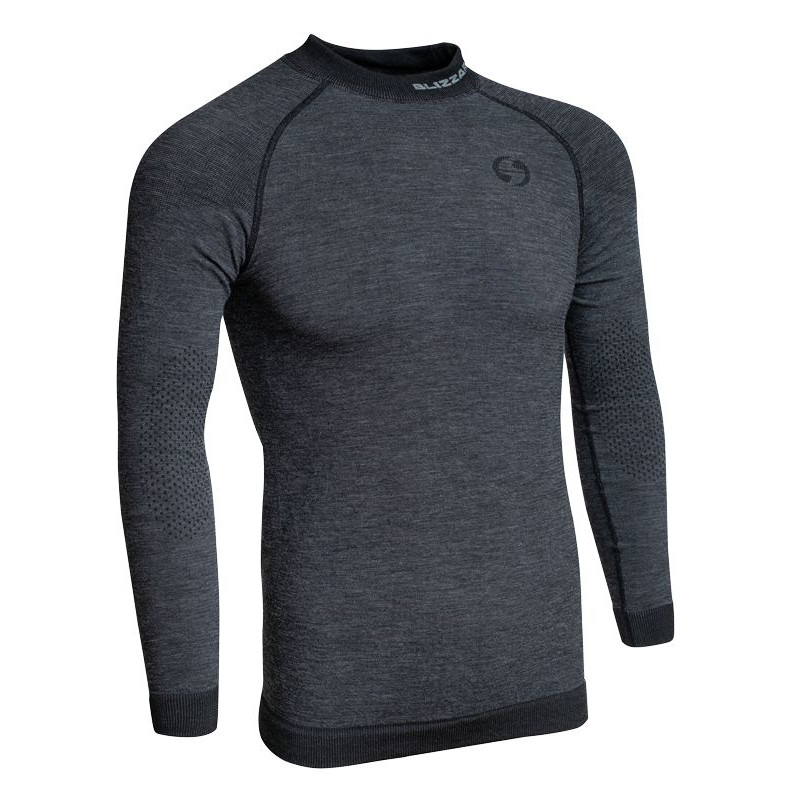 KOSZULKA NAR. MERINO BLIZZARD MEN LS, ANTH, M/L