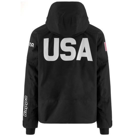 KURTKA NAR. M KAPPA 6CENTO 602C US, CZARNY, XS/42