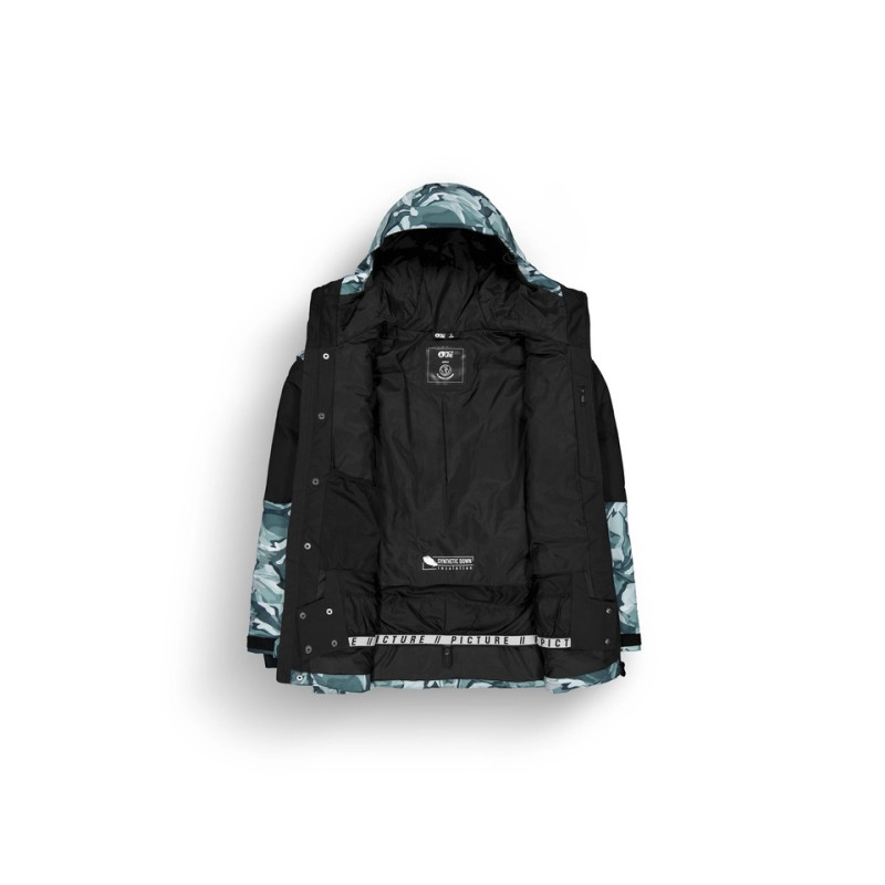 KURTKA SNOW. PICTURE INSEY, PEPPUP PRINT BLACK, S